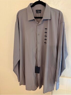 Shaquille O'Neal Men’s Long-Sleeve Dress Shirt - Gray